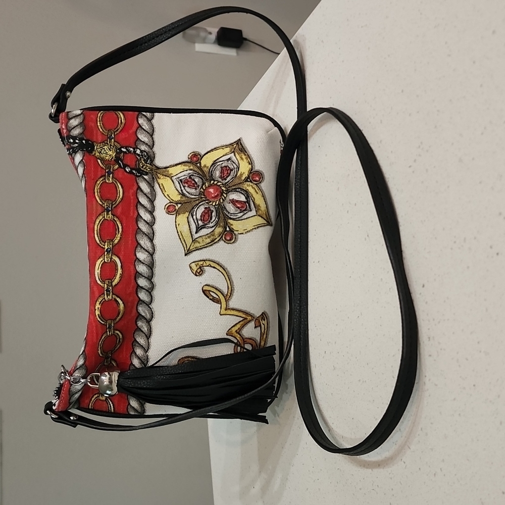 Brighton Tom Clancy Print Crossbody